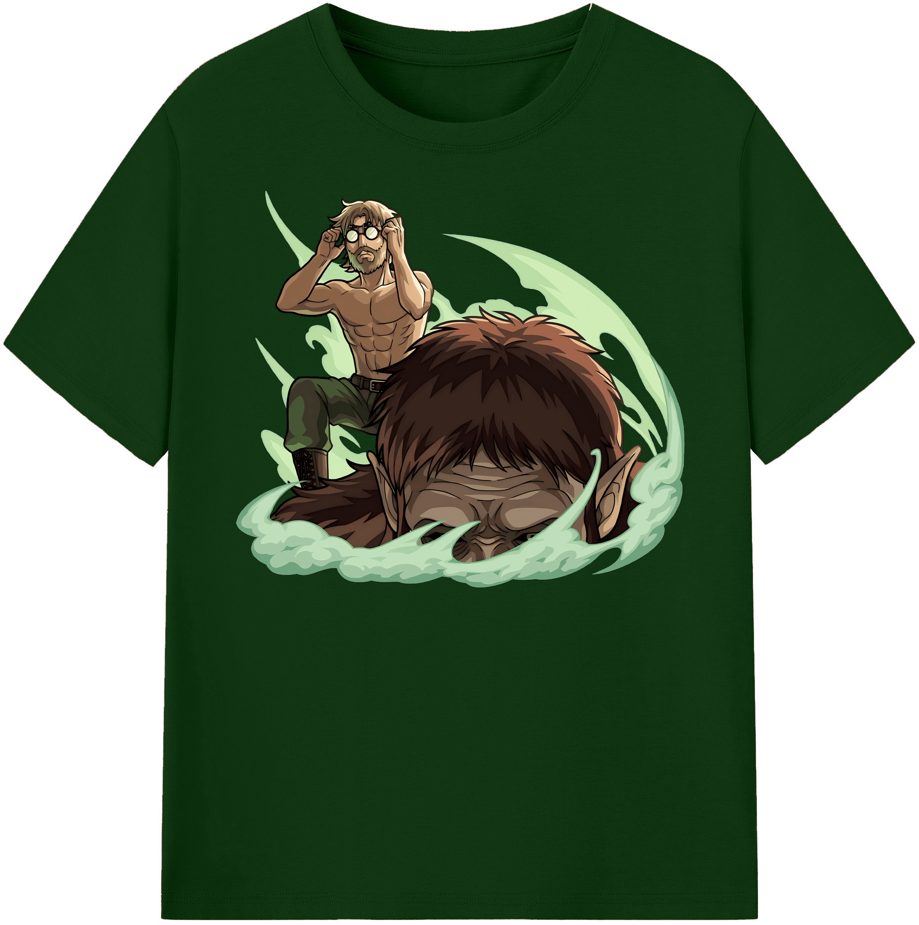 （画像用） 進撃の巨人 Attack on Titan 綿100％半袖Tシャツ（フロントプリント）